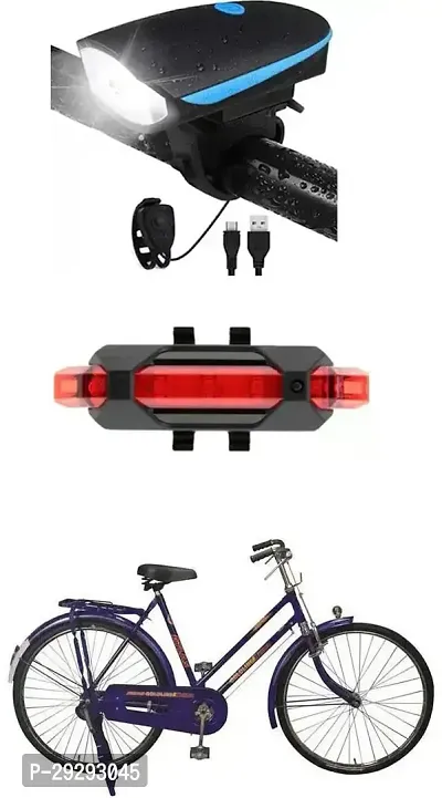 Cycle USB Rechargeable Front Cycle Light Back Tail Light-thumb0