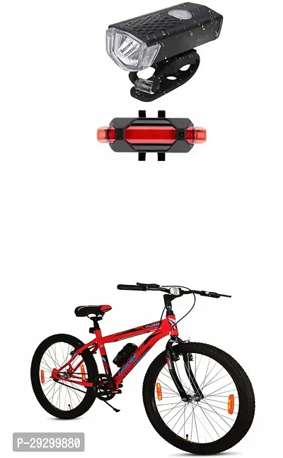 New Cycle Horn with USB Rechargeable Cycle Red Tail Light For Leader Xplorer 24T Cycle-thumb0