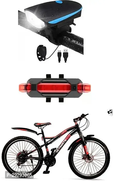 Cycle USB Rechargeable Front Cycle Light Back Tail Light-thumb0