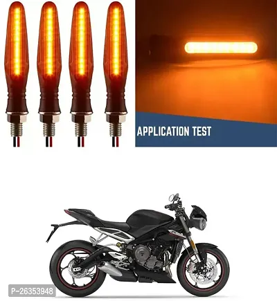 E-Shoppe High Quality Bike Yellow Indicator Light For Triumph Street Triple-thumb0