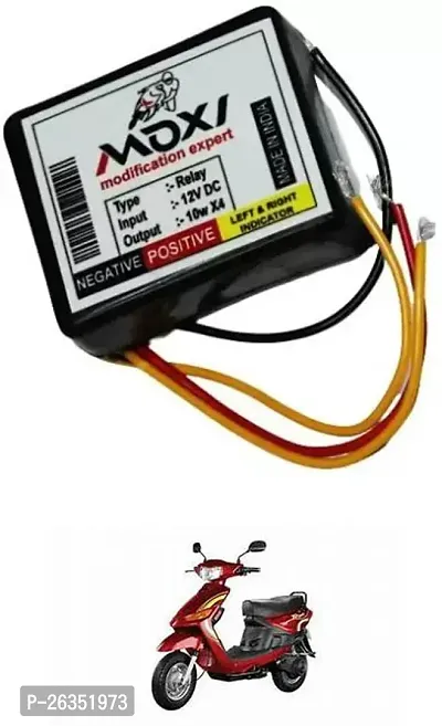 E-Shoppe Front Rear Hazard Relay Flasher Indicator Light for Indus Yo Spark-thumb0