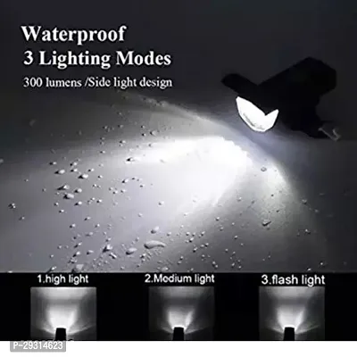 E-Shoppe USB Rechargeable Waterproof Cycle Light, High 300 Lumens Super Bright Headlight Black For CONNECT II 26T-thumb4