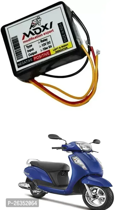 E-Shoppe Front Rear Hazard Relay Flasher Indicator Light for Suzuki New Access 125