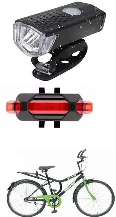 New Cycle Horn with USB Rechargeable Cycle Red Tail Light For WEAPON 24T Cycle
