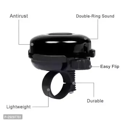 Durable Quality Ultra-Loud Cycle Trending Cycle Bell Black For Elie 26T-thumb4