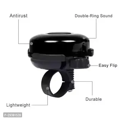 Durable Quality Ultra-Loud Cycle Trending Cycle Bell Black For Trot-thumb4