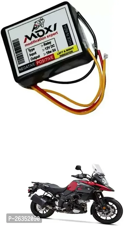 E-Shoppe Front Rear Hazard Relay Flasher Indicator Light for Suzuki V Strom 1000-thumb0