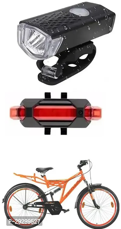 New Cycle Horn with USB Rechargeable Cycle Red Tail Light For Axton 26T Cycle-thumb0