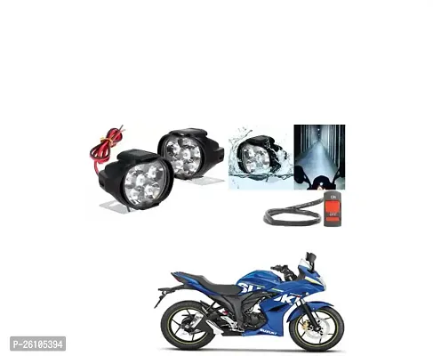 E-Shoppe 6 Led Fog Light For Suzuki Gixxer SF