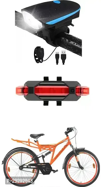 Cycle USB Rechargeable Front Cycle Light Back Tail Light-thumb0