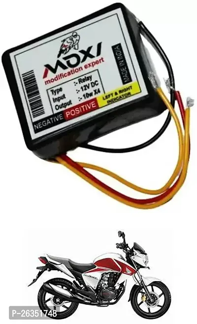 E-Shoppe Front Rear Hazard Relay Flasher Indicator Light for Honda CB Twister-thumb0