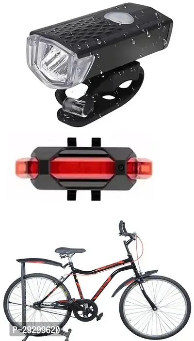 New Cycle Horn with USB Rechargeable Cycle Red Tail Light For LUKE 26T Cycle-thumb0