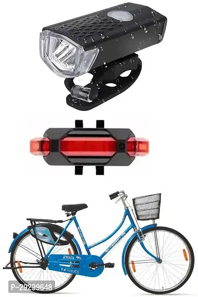 New Cycle Horn with USB Rechargeable Cycle Red Tail Light For Ruby 26T Cycle