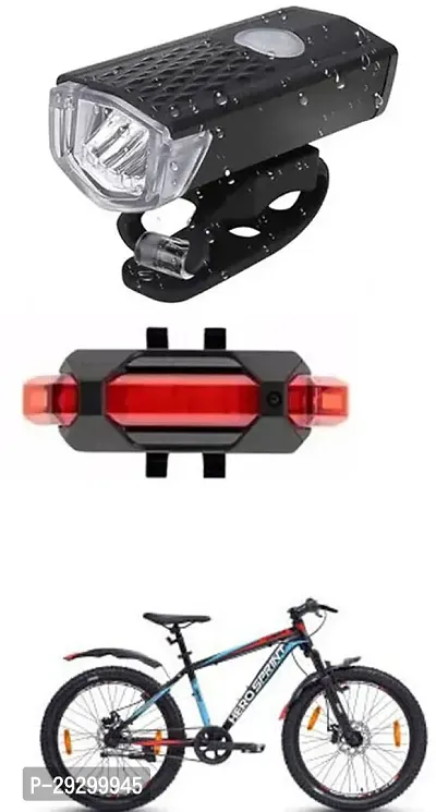 New Cycle Horn with USB Rechargeable Cycle Red Tail Light For TROT Cycle