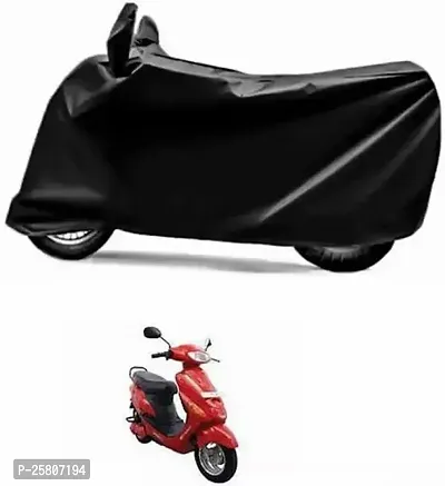 Black Bike Cover Two Wheeler Cover Motorcycle Cover For Hero Electric Zippy-thumb0