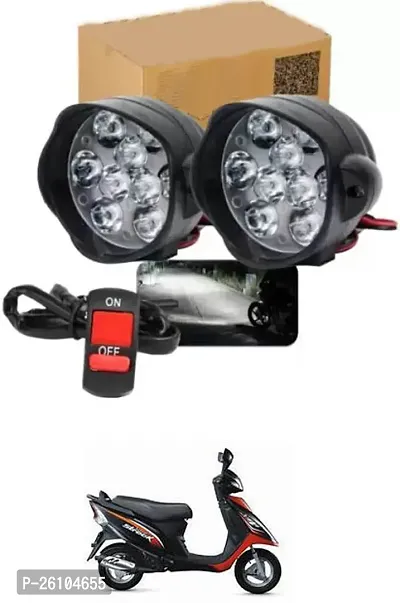 E-Shoppe 9 Led Fog Light For TVS Scooty Streak