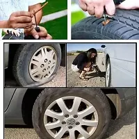 E-Shoppe Tubeless Tyre Puncture Kit Emergency Flat Tire Puncher Repair Patch Tool Kit For TVS Flame DS 125-thumb2