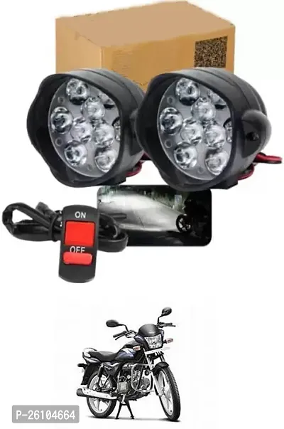 E-Shoppe 9 Led Fog Light For Hero Splendor Pro-thumb0