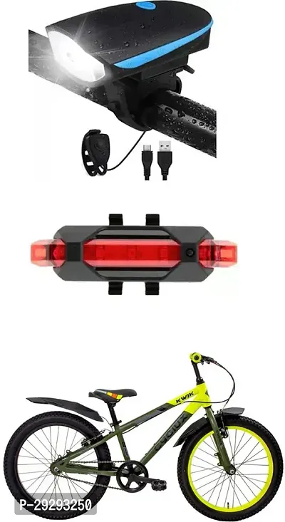 Cycle USB Rechargeable Front Cycle Light Back Tail Light-thumb0