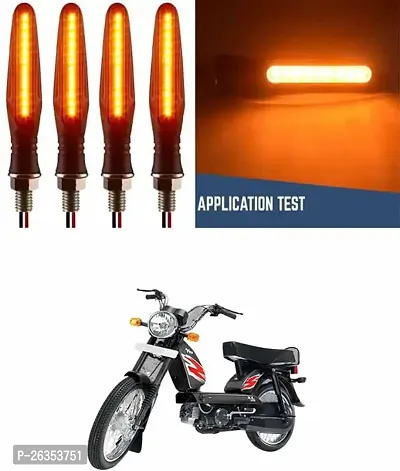 E-Shoppe High Quality Bike Yellow Indicator Light For TVS XL Super-thumb0