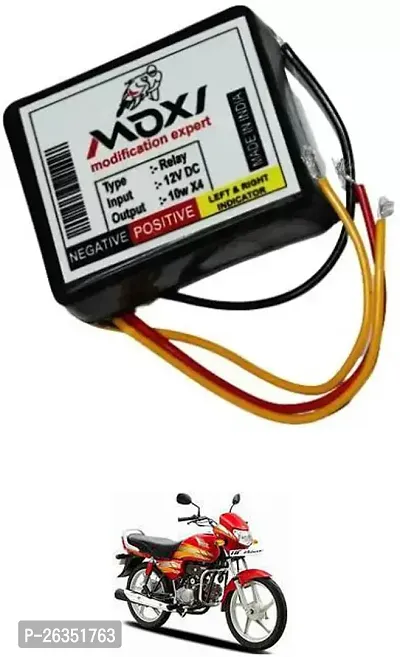 E-Shoppe Front Rear Hazard Relay Flasher Indicator Light for Hero CD deluxe-thumb0