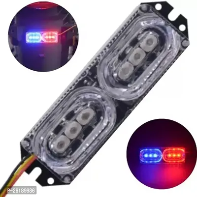 Bike/Scooty License Plate Brake Tail LED Police Red and Blue For Suzuki GSX R150-thumb3