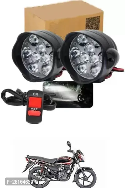 E-Shoppe 9 Led Fog Light For Bajaj Platina-thumb0