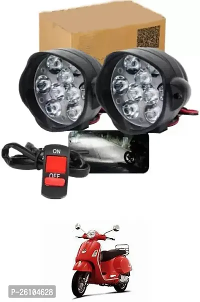 E-Shoppe 9 Led Fog Light For Piaggio Piaggio Vespa