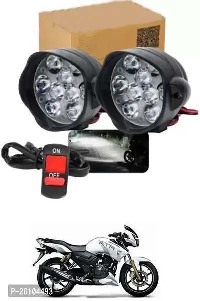 E-Shoppe 9 Led Fog Light For TVS Apache RTR 180-thumb0