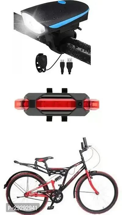 Cycle USB Rechargeable Front Cycle Light Back Tail Light-thumb0