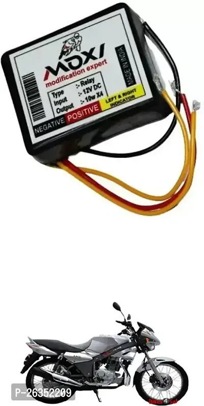 E-Shoppe Front Rear Hazard Relay Flasher Indicator Light for LML Graptor-thumb0