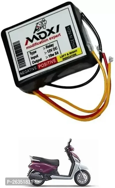 E-Shoppe Front Rear Hazard Relay Flasher Indicator Light for Mahindra Gusto-thumb0