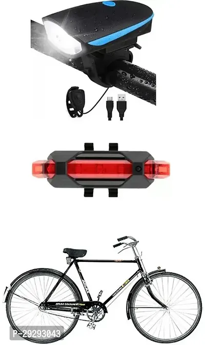 Cycle USB Rechargeable Front Cycle Light Back Tail Light-thumb0