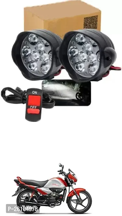 E-Shoppe 9 Led Fog Light For Hero MotoCorp Splendor iSmart-thumb0