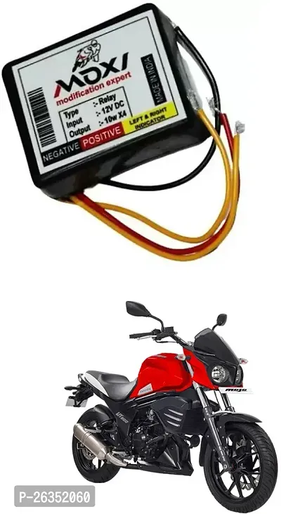 E-Shoppe Front Rear Hazard Relay Flasher Indicator Light for Mahindra Mojo UT 300