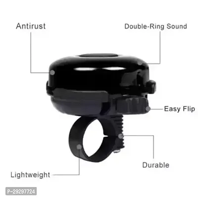 Durable Quality Ultra-Loud Cycle Trending Cycle Bell Black For Action 28T-thumb4