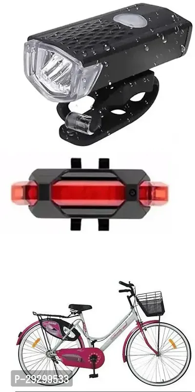 New Cycle Horn with USB Rechargeable Cycle Red Tail Light For BEAUTY 26T Cycle