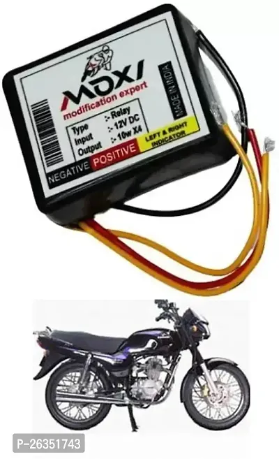 E-Shoppe Front Rear Hazard Relay Flasher Indicator Light for Bajaj Caliber