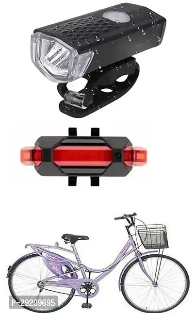 New Cycle Horn with USB Rechargeable Cycle Red Tail Light For UNIQUE 26T Cycle