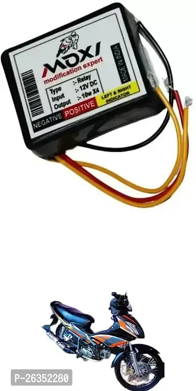 E-Shoppe Front Rear Hazard Relay Flasher Indicator Light for Hero X1