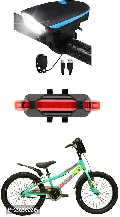 Cycle USB Rechargeable Front Cycle Light Back Tail Light-thumb0