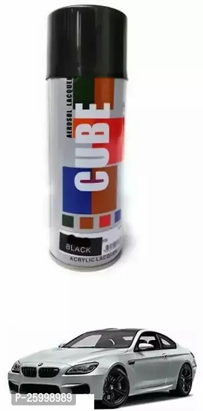 Car Spray Paint, Black (400 Ml) Easy To Use High Quality And Fast Drying Paint Shake, Car Spray Paint, Indoor, Outdoor Suitable For Ml