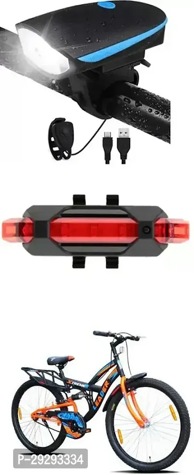 Cycle USB Rechargeable Front Cycle Light Back Tail Light-thumb0