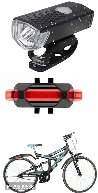 New Cycle Horn with USB Rechargeable Cycle Red Tail Light For Bomber 26T Cycle