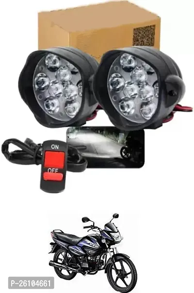 E-Shoppe 9 Led Fog Light For Hero Splendor NXG-thumb0