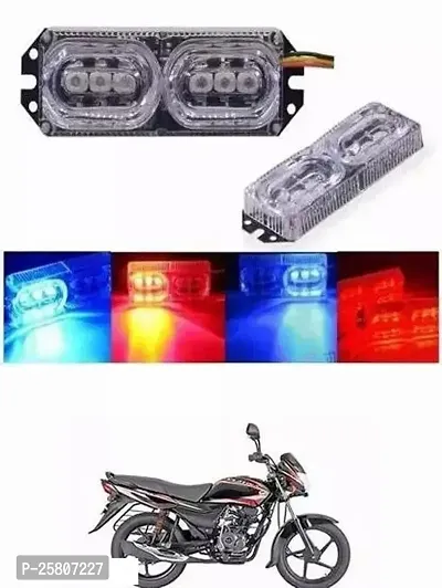 Bike Dual Color Strobe Lamp Brake Light, Reversing Light, Tail Light, Parking Light Motorbike LED (12 V, 6 W) (Pack of 1) For Bajaj Platina