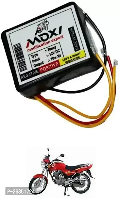 E-Shoppe Front Rear Hazard Relay Flasher Indicator Light for Hero Ambition