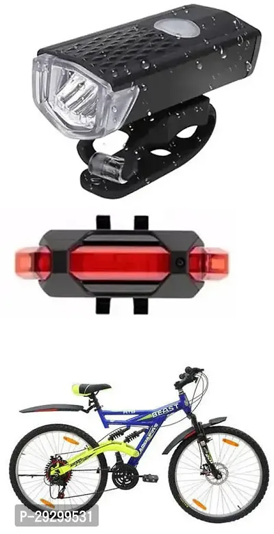 New Cycle Horn with USB Rechargeable Cycle Red Tail Light For Beast Tshox 24T Cycle-thumb0