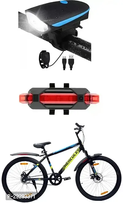 Cycle USB Rechargeable Front Cycle Light Back Tail Light-thumb0