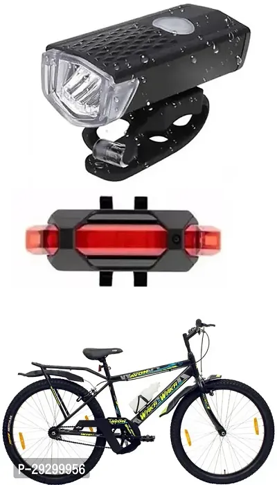 New Cycle Horn with USB Rechargeable Cycle Red Tail Light For WAKA-WAKA IBC 26T Cycle-thumb0